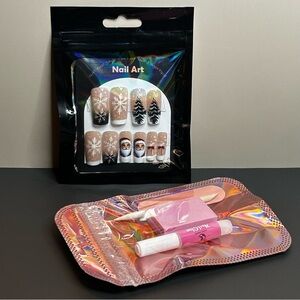 29 Piece Nail Art Set Christmas Winter Santa Theme